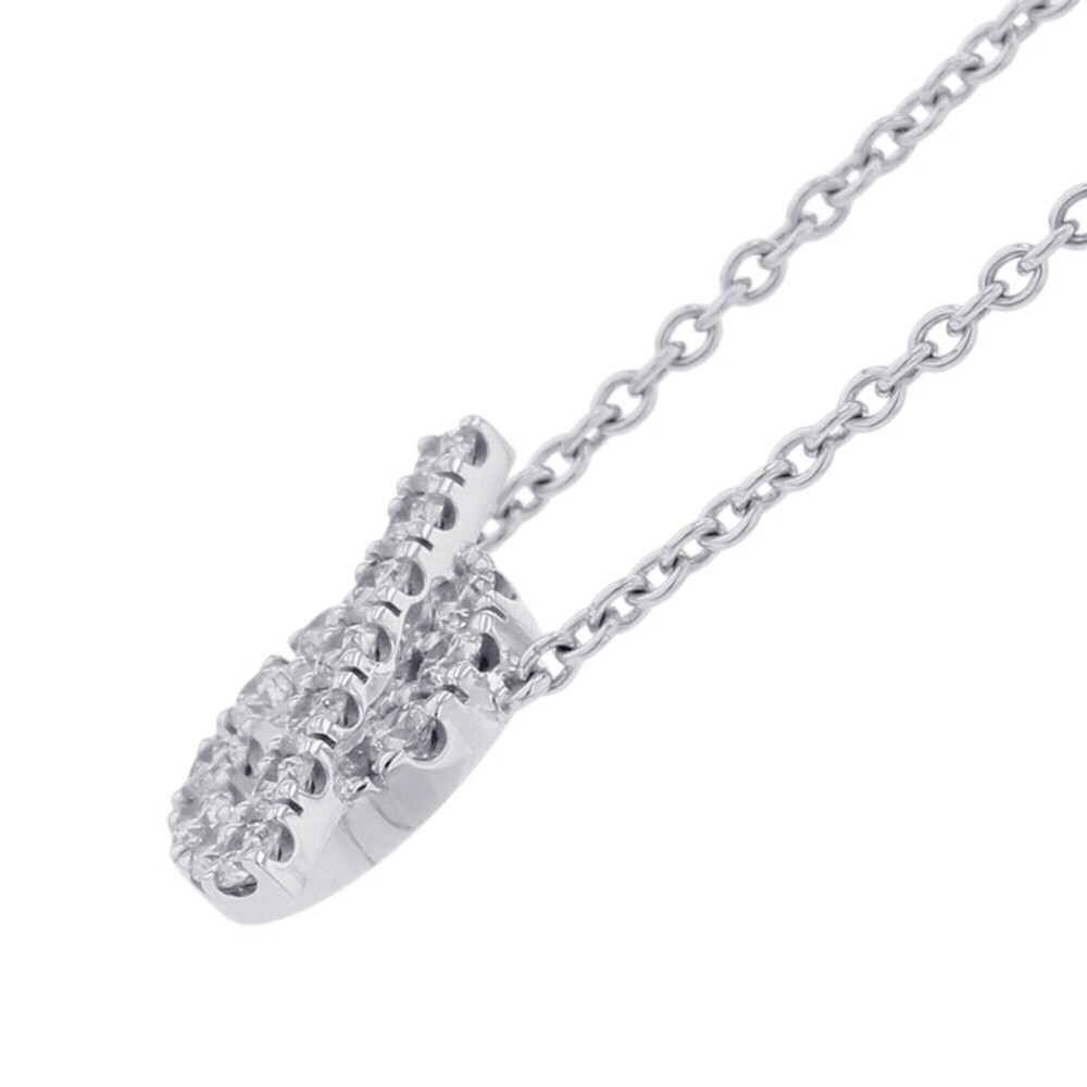 Hermes Finesse Necklace Pendant with 17 Diamonds (0.46ct total) in 18K White ... - Picture 2 of 10